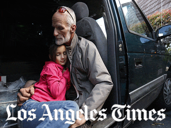 Los Angeles Times Safe Parking Article Image of Clients